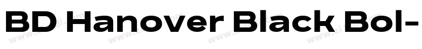 BD Hanover Black Bol字体转换